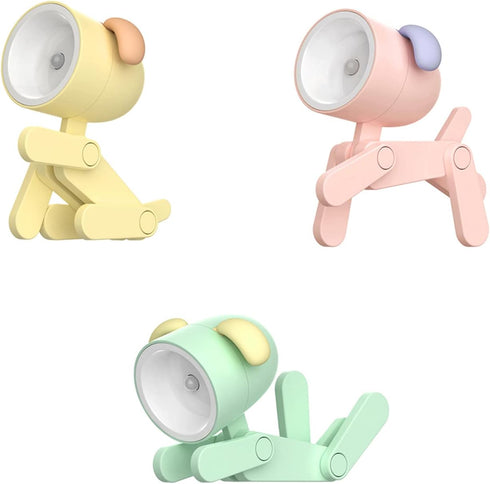 Adorable Mini LED Table Desk Lamp, Cute Night Light for Kids, Animal Pet Nightlights, Birthday Gifts for Children (Dog