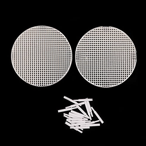 2pcs Dental Lab Honeycomb Firing Trays, Circle Plate Hold Rack & 20pcs Zirconia Ceramic Pins