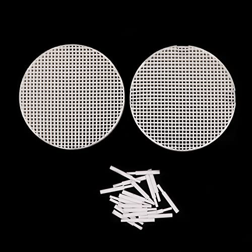 2pcs Dental Lab Honeycomb Firing Trays, Circle Plate Hold Rack & 20pcs Zirconia Ceramic Pins
