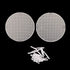 2pcs Dental Lab Honeycomb Firing Trays, Circle Plate Hold Rack & 20pcs Zirconia Ceramic Pins