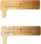 2pc Brass Mini Caliper Gauge, 80mm Sliding Metric and Inch Vernier Tool for Jewelry Measuring