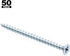 Prime-Line 9016850 Sheet Metal Screw, Self-Tapping, Flat Head Phillips, #8 X 2-1/2 in, Pack of 50