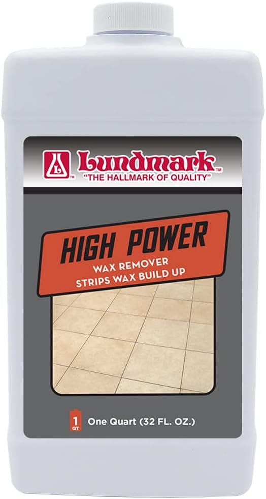 Lundmark High Power Wax Remover, Commercial Strength Floor Wax Stripper, 32-Ounce, 3204F32-6,