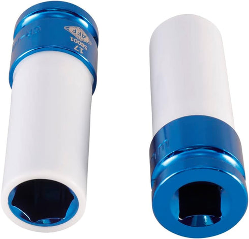 AFF Mag Wheel Power Sockets, 1/2" Drive, 17mm, Chrome Molybdenum Steel with Plastic Sleeve, 58001