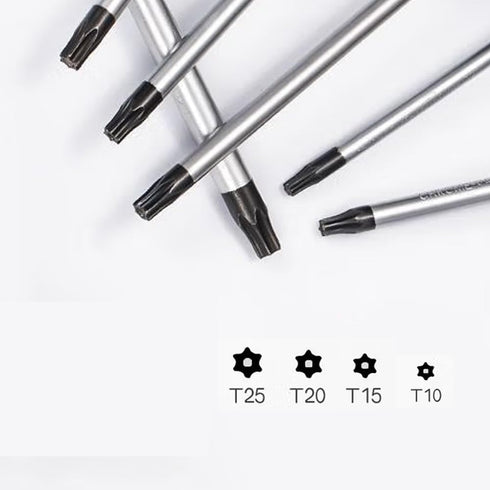 Tsurpcao T15 (T15 100mm) Torx Security Screwdriver with Magnetic Tip Plastic Grip for Computer Repairing, Automobile