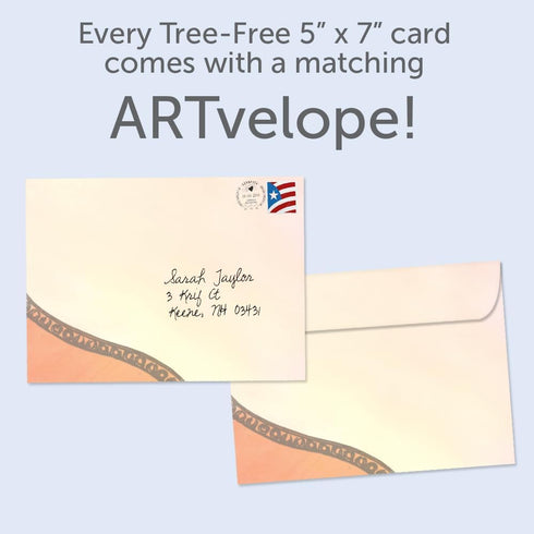 Tree-Free Greetings - Birthday Cards - Artful Designs - 1 Card + Matching Envelopes - Made in USA - 100% Recycled Paper - 5"x7" - Millennial With Kombucha (GO61209) by Tree-Free Greetings