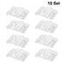 Scicalife 10 Sets Square Petri Dish with Lids, Plastic Material Container for School Lab Science Experiment