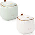 Foraineam 2 Pack Tabletop Trash Can, Mini Plastic Wastebasket with Pop-up Lid for Bathroom and Office