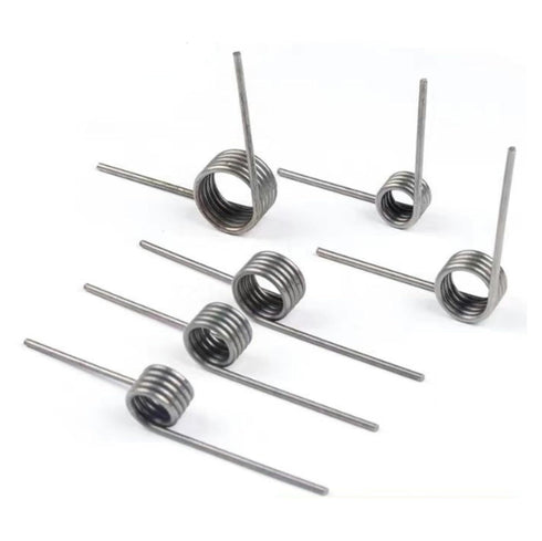 10 Pieces Torsion Spring, Stainless Steel Small Torsion Springs, 90° Deflection Compression Spring Kit for DIY