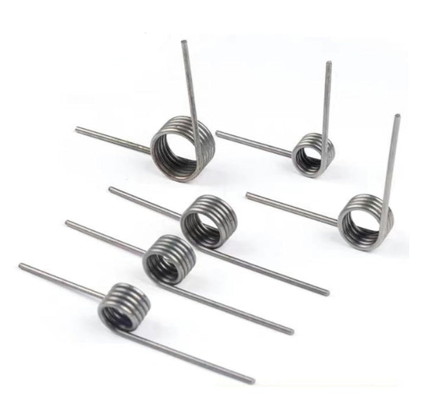 10 Pieces Torsion Spring, Stainless Steel Small Torsion Springs, 90° Deflection Compression Spring Kit for DIY