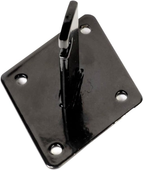 Dazzling Displays 12-Pack of Black Gridwall Panel Mount Brackets, Essential for Gridwall Panel or Slatgrid Mounting