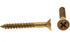 Prime-Line 9035187 Wood Screw, Flat Head Phillips, #8 X 1-1/4 in, Solid Brass, Pack of 100