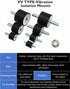 M12 Rubber Vibration Isolator Mounts, Double Stud Shock Absorber Isolation Silent-Blocks for Car Boat Motors, 4pcs