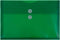 JAM PAPER Plastic Envelopes with Button & String Tie Closure, Legal Booklet Size, Green, 12/Pack