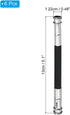 PATIKIL Pencil Extenders, 6 Pack Metal Dual Head Adjustable Pencil Holder Extender for Artists Drawing Shading, Black by PATIKIL