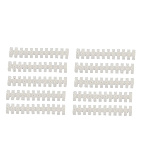 Terminal Strip Block 12 Position 10a High-Tough Plastic Connector Replacement Brass Firmware