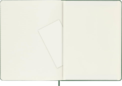 Moleskine Classic Hard Cover Notebook: XL (7.5" x 9.5") Squared/Grid, Myrtle Green, 192 Pages