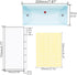 Cash Envelope Wallet with 6pcs Divider and 2pcs Tab Stickers - Reusable Budget Envelopes, Blue Glitter PVC Organizer