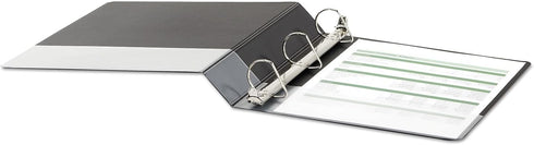 Universal UNV20771 Deluxe Non-View D-Ring Binder, 1.5 in. Capacity, Black with Label Holder