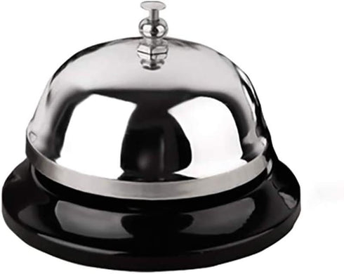 Call Bell 3.3 Inch Diameter Metal Anti-Rust Desk Bell for Hotels, Schools, Restaurants, and Reception Areas