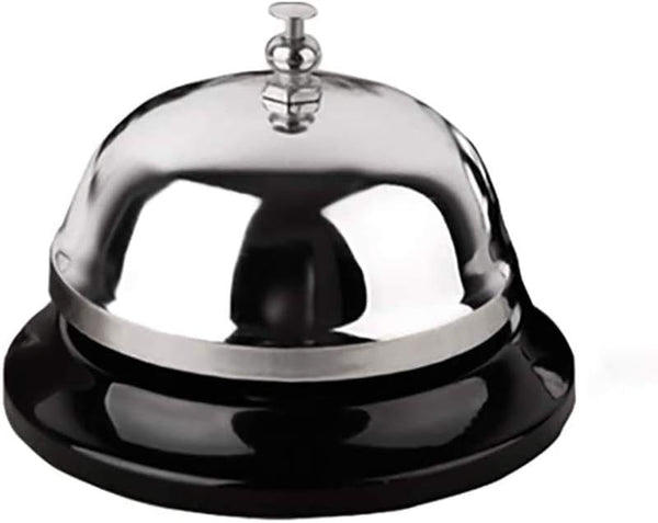Call Bell 3.3 Inch Diameter Metal Anti-Rust Desk Bell for Hotels, Schools, Restaurants, and Reception Areas