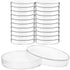 20 Pcs Plastic Petri Dishes with Lids, 60x15mm Sterile Culture Dishes