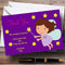 The Card Zoo Purple Fairy Personalized Children's Party Thank You Cards