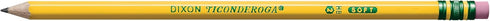 Ticonderoga Wood-Cased Pencils, Pre-Sharpened, 2 HB Soft, Yellow, 30 Count, 6 Packs