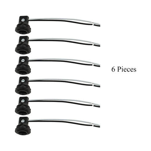 HAHIYO E12 Bulb 6pieces Lamp Holder Screw in Mount Light Socket Holder Fixture Easy Wire Tighten Down Twist High