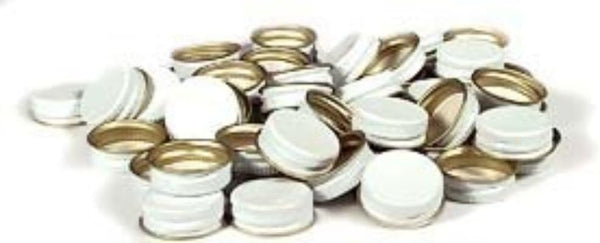 A2-IK4H-1L65 28Mm Metal Screw Caps, 50 Count