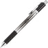TUL GL1 Retractable Gel Pen, 0.5 mm Needle Point, Gray Barrel, Black Ink, Pack of 12