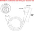JBUJBU 6.56FT/2M Sink Spray Rubber Hose,Shower & Pet Bath - Flexible Water Sprayer, Leak-Proof, High Pressure - Ideal