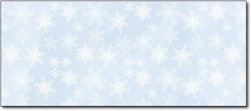 Christmas Envelopes #10 Letter Size - 80 Holiday Envelopes (Blue Snowflakes)