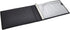 Juvale 7-Ring Business Check Binder for Checkbooks Organization, Black Faux Leather Folder for 600 Checks (14 x 10