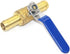 Joywayus 3/4" Hose Barb Inline Brass Shutoff Ball Valve for Water Oil Air Gas Fuel Line Pipe Fittings