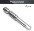 Utoolmart H4 Magnetic Hex Head Screwdriver Bits, 10pcs S2 Power Tools, 1/4 Inch Hex Shank 50mm Length