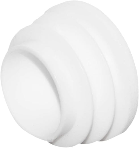 10 22 mm, 7/8" Flyshop White Round Ribbed Tube Inserts Chair Table Legs Plastic Plugs Tubing End Caps, Pcs, Outside