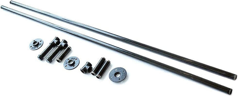 ALDEPO Non-Slip,30Cm 30cm Grab Bars Stair Railings Handrails - Black Wrought Iron Corridor Banister Support Bar