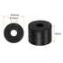 8pcs Rubber Spacer 1.57 Inch OD 0.47 Inch ID 1.2 Inch Thick Neoprene Round Anti Vibration Isolation Pads Isolator Rubber Washers Bushings for Home Cars Boat Accessories, Black
