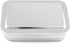 QWORK Stainless Steel Instrument Tray Organizer, 2 Pack 6" Instruments Solid Box with Lid, Square Sterilization Box Container for Lab Instrument Supplies