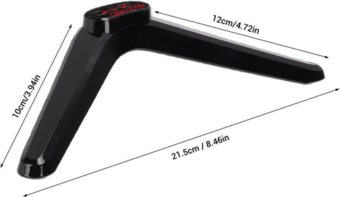 Decumeby TV Stand Legs, Base Stand TV Cabinet Legs No Drill Installation Thick Non Slip Pads for Wood Marble Glass