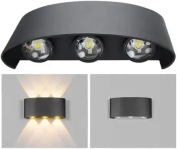 HISEEINLABEL Modern LED Waterproof Exterior Wall Lamp, Outdoor Wall Light LED Wall Lights