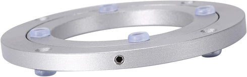 ChiweiJ (4 inches*H8.5MM) Heavy Duty Aluminium Alloy Rotating Bearing Plate, Round Table Turntable for Dining Cake