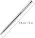 Unibene 6 Pack Slim Stainless Steel Retractable Ballpoint Pens, Medium Point (1 mm) - Black Ink Gift Set