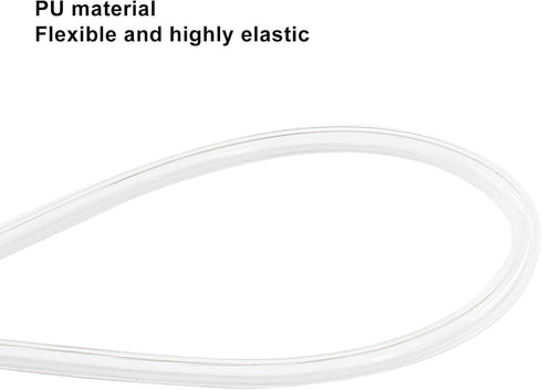 Pneumatic Tubing Pipe 1/8" Tube OD PU Polyurethane Air line Hose Clear Nylon Tubing Air Tubing Pipe Hose Air Brake Hose Fluid Transfer Tubing Air Compressor Fitting 32.8 FT