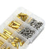 XINGYHENG 280pcs M2.5 Brass Male-Female Spacer Standoff Screw Nut Assortment Kit with Stainless Steel Screws