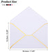 PATIKIL 100 Pack 5 x 7 Envelopes A7 Card Christmas Envelopes V Flap Envelopes with Gold Border for Office, Wedding Gift Cards, Invitations, Graduation (Multicolor) by PATIKIL