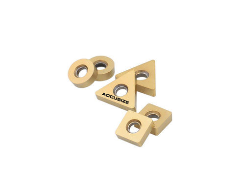 Accusize Industrial Tools 6 Pc Carbide Insert Set for Little Hogger Mill Set, 0046-0701