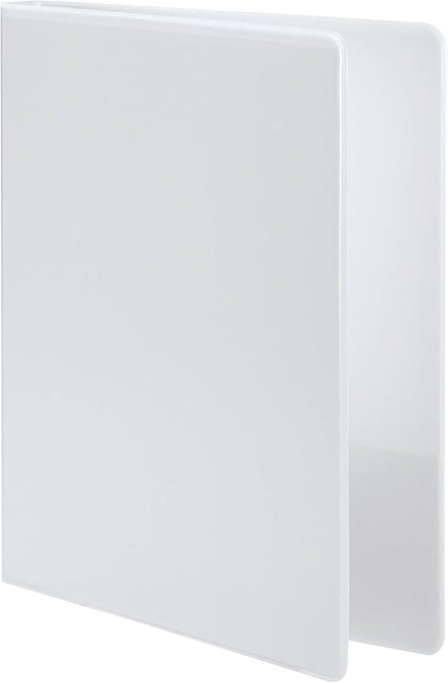 Wilson Jones 3 Ring Binder, 1/2 Inch Round Ring View Binder, Letter Size, White (W362-13WV)