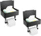 Beileqi 2 Pack Matte Black Toilet Paper Storage Holder with Shelf for Wet